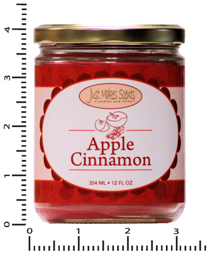 Apple Cinnamon Scented Candles | Amazing Fall Fragrance by Just Makes Scents (12 oz)