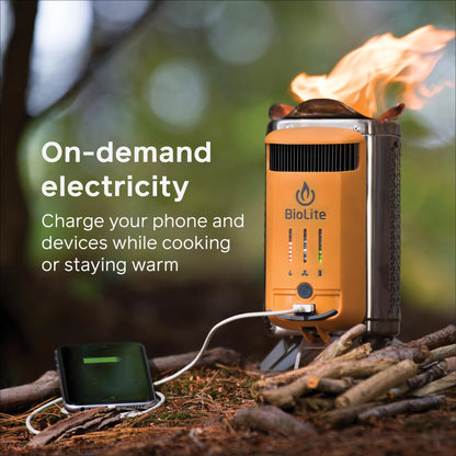 BioLite CampStove 2+ Wood Burning, Electricity Generating & USB Charging Camp Stove, Complete Kit