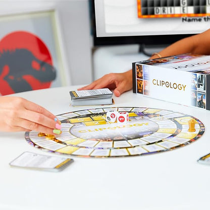 Clipology Game - The Premier Streaming Board Game Featuring Real Clips From The World's Best Movies &amp TV Shows | Movie Trivia Game