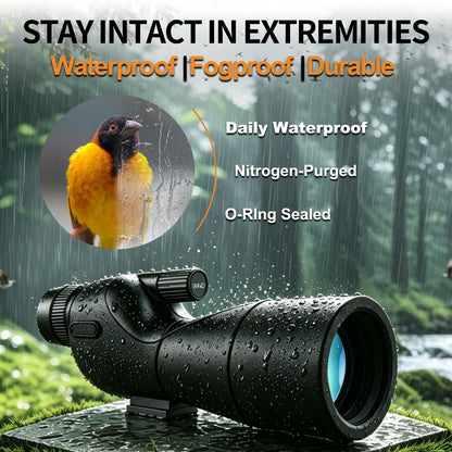 Monocular Telescope with Tripod,Bird Watching Gifts for Men and Nature Lovers - Outdoor Nature Exploration & Stargazing, Birthday Gifts for Father, Graduation Gifts for Teens