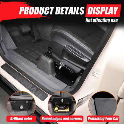 Tumukiw Compatible with INEOS Grenadier 2020-2024 Under Seat Storage Organizer, Customized Carbon Steel Driver Underseat Hidden Lock Box Safe Box, 3-digit Combination Lock