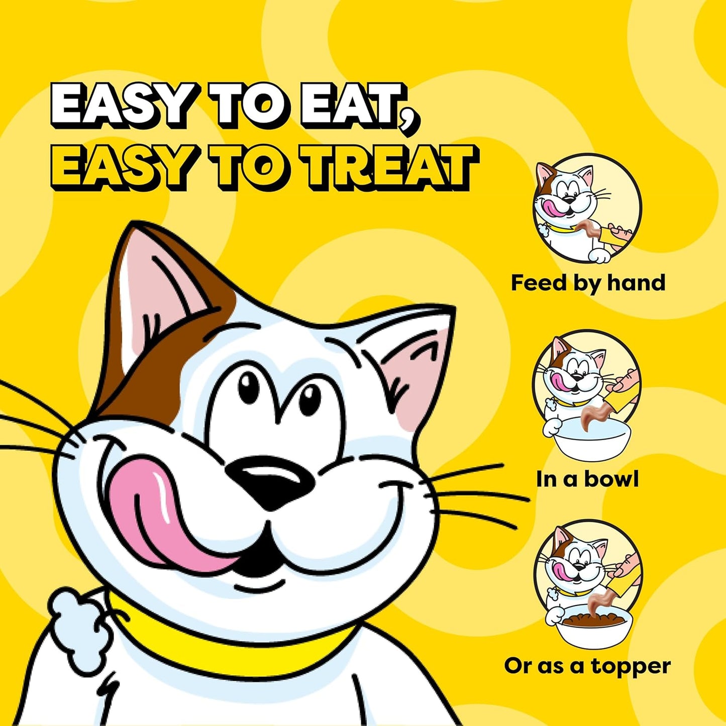 Temptations Creamy Puree Cat Treats - Lickable Chicken, Salmon & Tuna Variety Pack | 24 Tubes, 0.42 oz Each