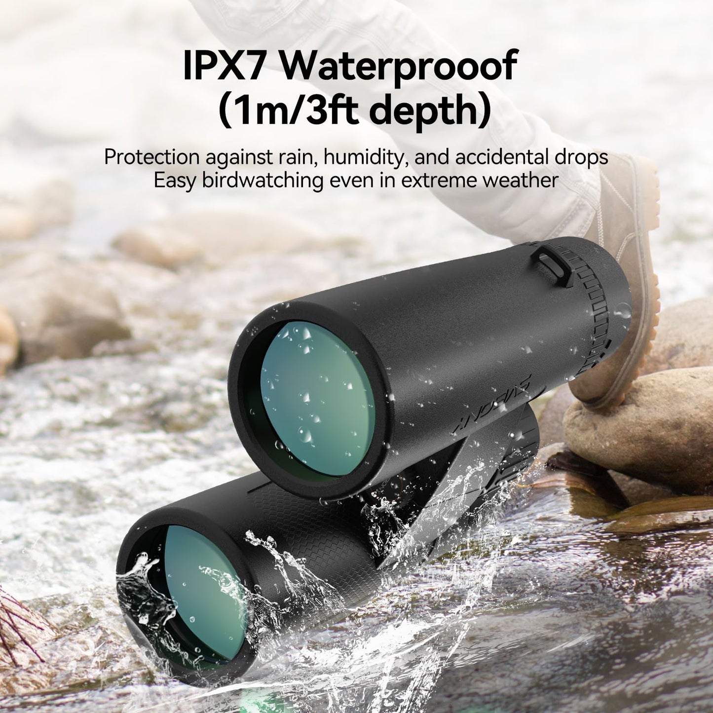 SVBONY Upgraded SV202 8x32 ED Binocular, Binoculars with Extra-Low Dispersion Lenses for Birdwatching, BAK4 & FMC Clearer, 7.8° Wide View Angle Quickly locate, Lightweight & Portable for Football Game