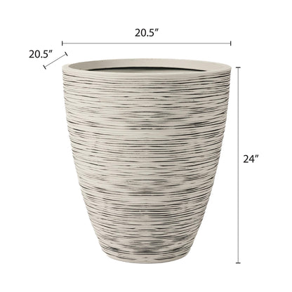 Newport 50‑Gallon Flat‑Back Rain Barrel with Stand & Planter Bundle – Slate | Removable Lid, UV-Stabilized Outdoor Water Storage