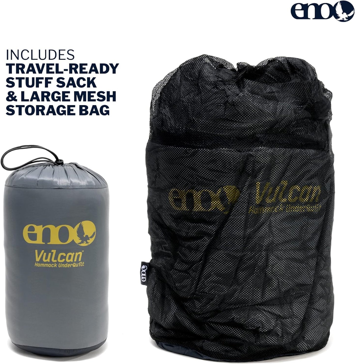 ENO, Eagles Nest Outfitters Vulcan UnderQuilt Water-Repellent Hammock Insulation, Storm