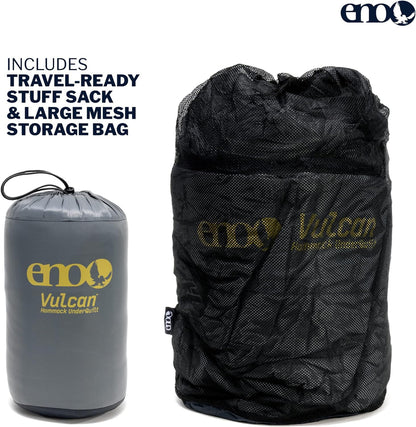 ENO, Eagles Nest Outfitters Vulcan UnderQuilt Water-Repellent Hammock Insulation, Storm