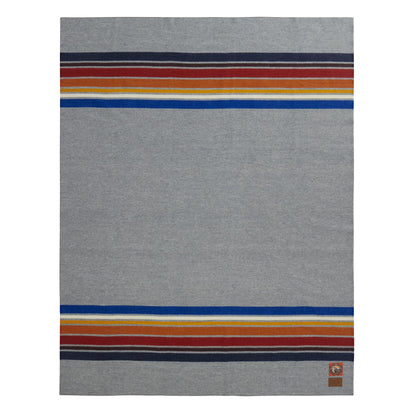 Pendleton National Park Blanket Twin 60" x 90" - 100% Wool, Soft and Durable Blanket for Home & Outdoor Adventures, Iconic Park Stripes Collectible Keepsake - Yosemite