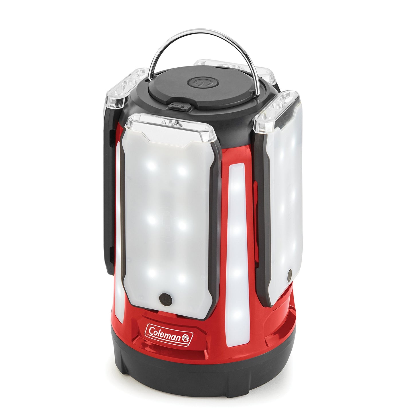 Coleman Rechargeable 800 Lumen Magnetic Light Panel Lantern and Folding Camping Chair with Built-in 4-Can Cooler