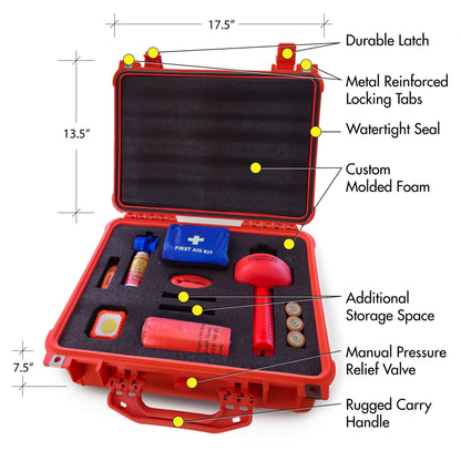 Sirius Signal MK-1001 Boating Safety and Emergency SOS Kit - Complete Visual, Audible, and First Aid System - USCG Approved