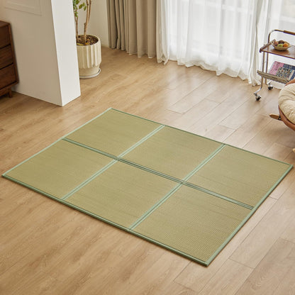 KITBRHOME Japanese Tatami Mat,(Queen, 79" x 59" x 0.5") 100% Rush Grass Portable Folding Mat Futon Mattress Firm Traditional Floor Bed (Queen)