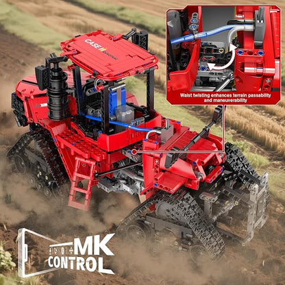 Mould King 18020 Technik Crawler Tractor Building Sets APP Programmable Construction Large Vehicle Model Set Tracked Tractor Building Kits Gift Toy for 14+ Adult/Teens/Enthusiasts(1769 Pcs)