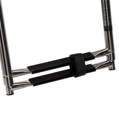 Seachoice Top Mount Telescoping Ladder for Universal Swim Platform, Stainless Steel Tubing, 2 Step, Ladder Only