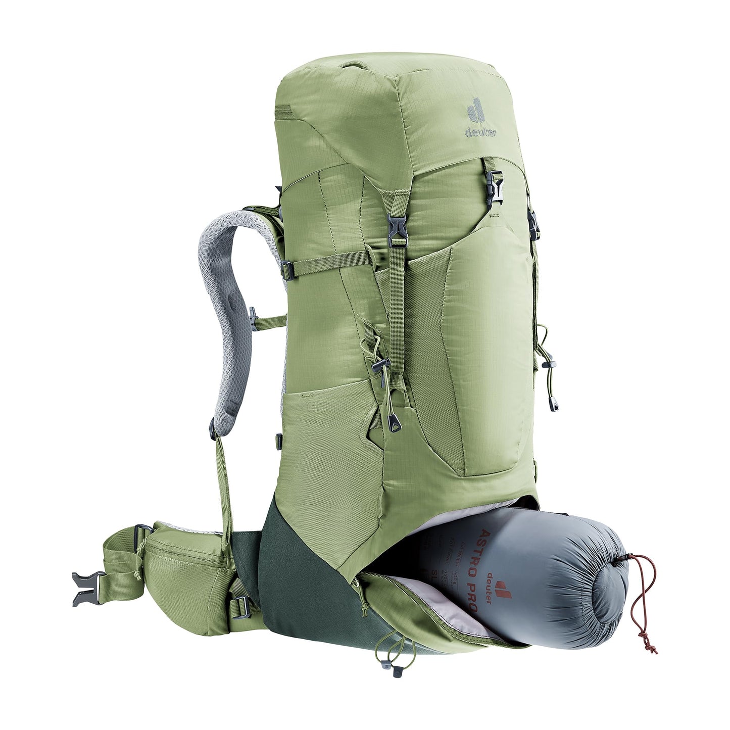 Deuter Women’s Aircontact Lite 35 + 10 SL, Lightweight Backpacking & Hiking Backpack, 35 + 10 Liters - Grove-Ivy