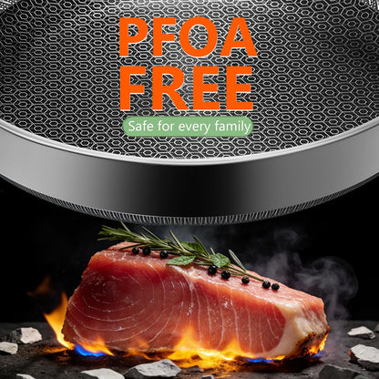 Skiennix Nonstick Frying Pan - 8-Inch Hybrid Skillet with Stay-Cool Handle | Dishwasher & Oven-Safe, PFOA Free