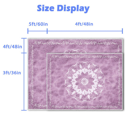 Office Chair Mat for Hard Floors, Desk Chair Rug Protector for Rolling Chair, Anti-Slip Computer Gaming Chair Mat, Carpet Mats for Home Office(Purple,3×4ft/36×48in)