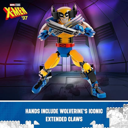 LEGO Marvel Wolverine Construction Figure 76257 Buildable Marvel Action Figure Fully Jointed Marvel Collectible with 6 Claw Elements for Play and Display X-Men Super Hero Gift for Kids Ages 8-12