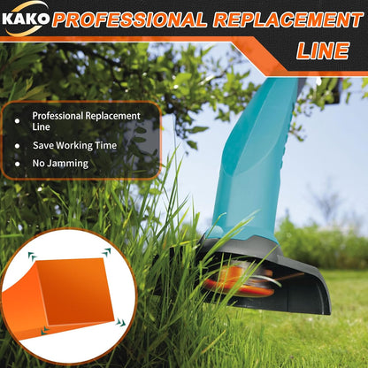 KAKO 130 Trimmer Line - Durable .130 Inch Square Weed Eater String | 720 Ft | Commercial Nylon