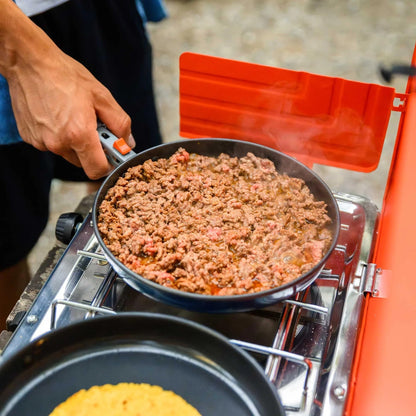 GSI Outdoors Bugaboo Backpacker Advanced Cookset – Ceramic Non-Stick Coated, Includes 2L Pot, 8" Fry Pan, Accessories