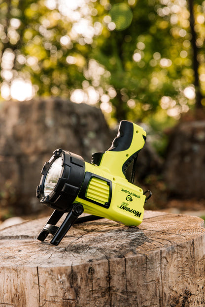 Streamlight 44910 WayPoint 400 1400-Lumen 400,000-Candela Rechargeable Handheld LED Spotlight for Outdoor, Marine, and Emergency Use, Yellow