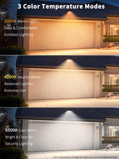 Ofuray Solar Lights Outdoor, Solar Flood Light with Motion Sensor, Dusk to Dawn Solar Security Light, 156 LEDs 6500K /4000K /3000K High Brightness,IP67 Waterproof for Yard Parking Lot OLT-4Pack