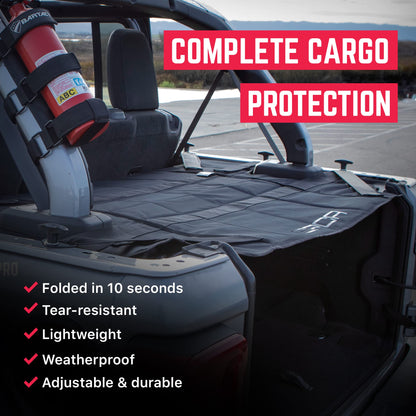 GPCA - Freedom Pack PRO Under Hardtop/Topless Easy-to-Install Patented Tonneau/Trunk Cover Heavy-Duty Accessories for Wrangler JL 2018-2024, 4DR Sport Sahara Rubicon & Freedom Unlimited Models
