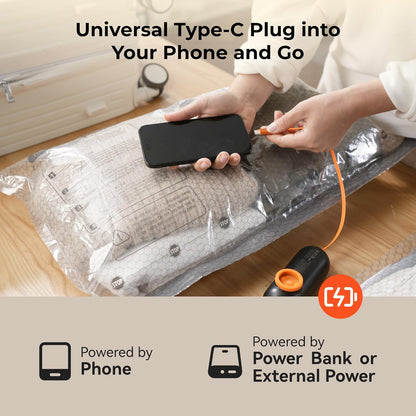 Skiennix Vacuum Seal Bags - 15 Pack Space Saver Bags with 55kPa Air Pump for Travel & Luggage