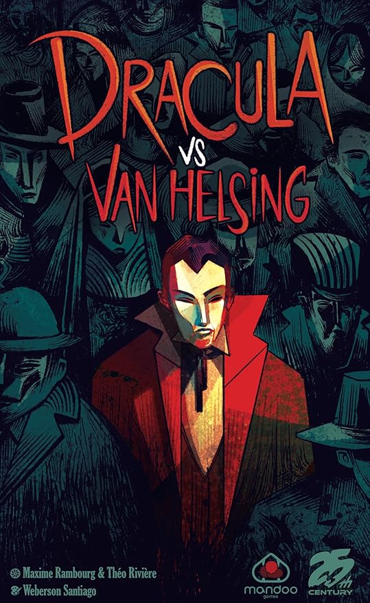 25th Century Games Dracula vs Van Helsing – Intense 2-Player Strategy Duel Card and Board Game Gothic Horror Theme for Ages 10+ and 2 Players
