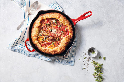 Le Creuset Enameled Cast Iron Signature Round Skillet, 10.25", Cerise