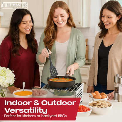 Chef Master Butane Stove Cover - Premium Stainless Steel Universal Fit - Any Standard Size Camping Stove - Portable Screen & Camping Wind Blocker - Camp Essentials for Outdoor & Indoor Cooking 90217