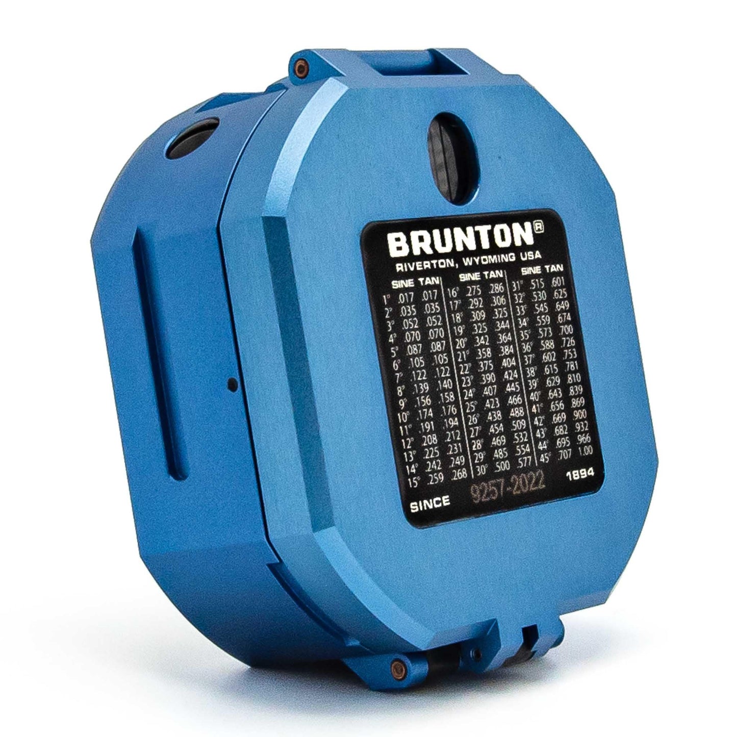 Brunton Standard Transit, Azimuth (0–360°), Blue - Professional Pocket Transit with Clinometer