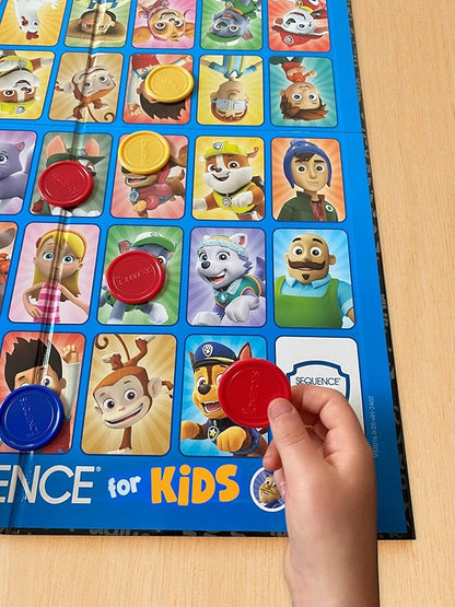 Paw Patrol Sequence for Kids | Easy to Play Matching Game of 4-in-A-Row Featuring Paw Patrol Characters | 2-4 Players Ages 3+