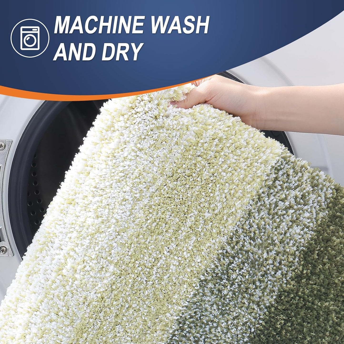 OLANLY Microfiber Bath Rugs - Extra Soft & Absorbent 24x16 Dark Green Mat | Quick Dry & Washable