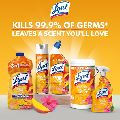 Lysol All-Purpose Cleaner Spray - Multi-Purpose Disinfectant for Kitchen & Bathroom | Mango & Hibiscus, 32 Fl Oz