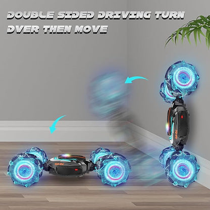 Remote Control Car Gesture Sensing RC Stunt Car 4 WD Transform Off Road for Rotating 2.4Ghz Hand Controlled Remote Control Twister Cars RC Cars for Kids Boys Girls Toy Gift Age 6 7 8 9 10 11 12 yr