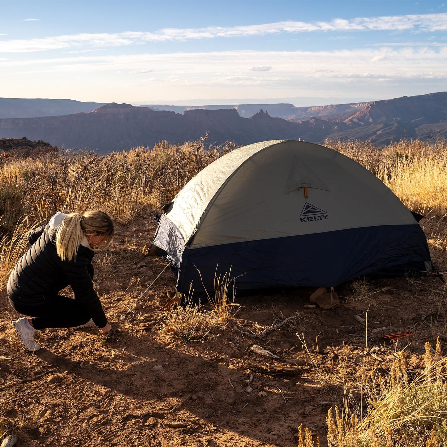 Kelty Late Start 2P Backpacking Tent – Lightweight Two Man Camping Tent Shelter with Quickcorners, Aluminum Poles, Waterproof Poly Fly, Updated for 2024 (2 Person)