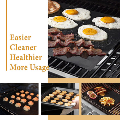 Skiennix Non-Stick Oven Liners - Heavy Duty Teflon Baking Mats for Electric & Gas Ovens | Large Size