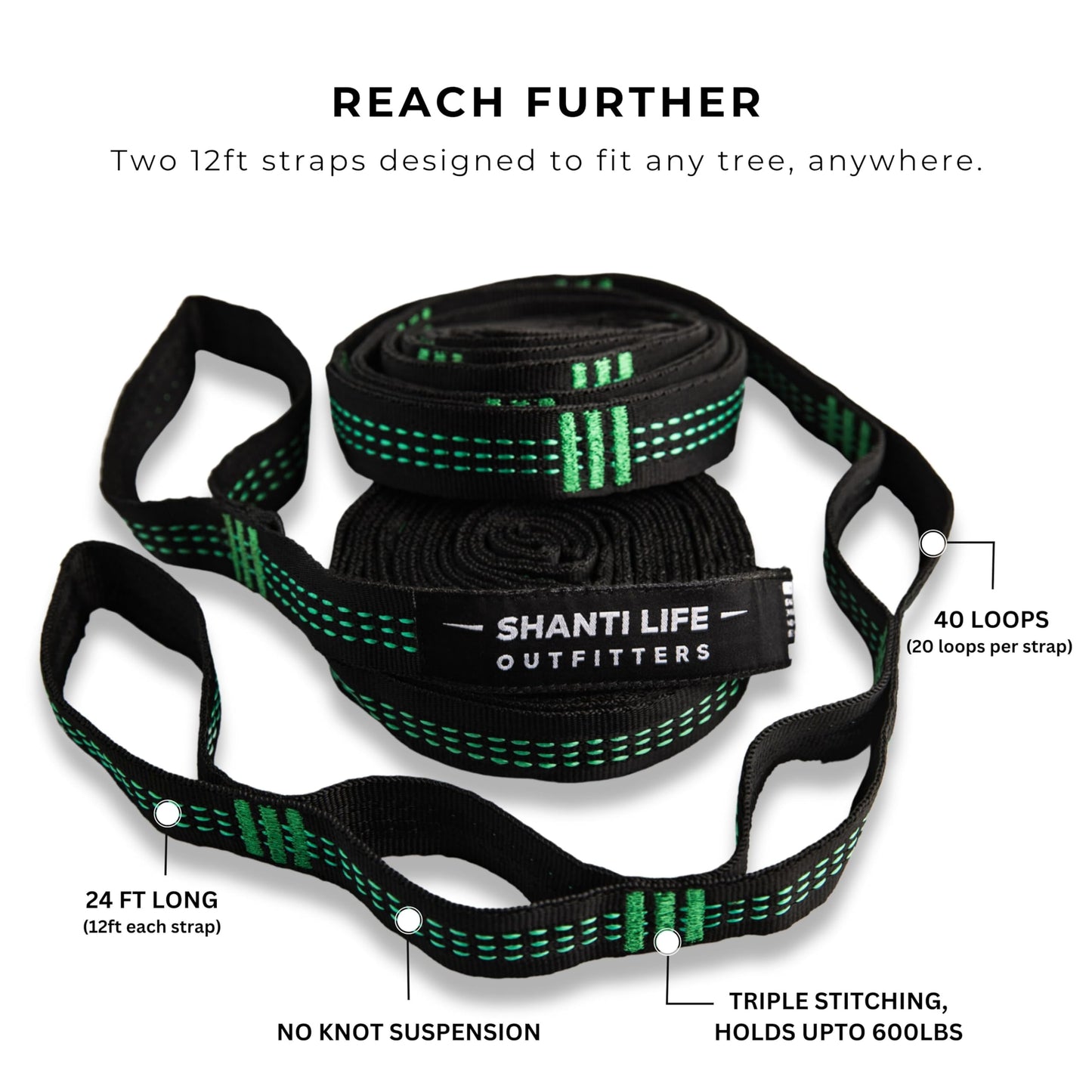 Camping Hammock with Bug Net and Rain Fly – Durable Ripstop Nylon Construction with 12’ Tree Straps, 5kn Carabiners, Tent Stakes and Waterproof Carry Bag