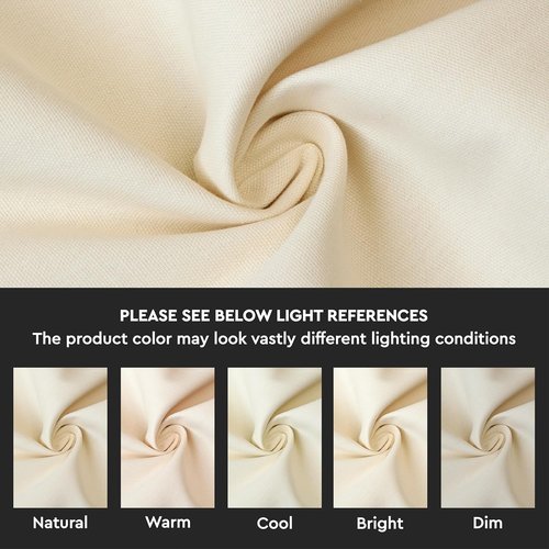 Encasa XO Throw Pillow Covers - Set of 2 Natural 12x12 in | Cotton Decorative Cushion Covers with Improved Zipper for Living Room & Sofa