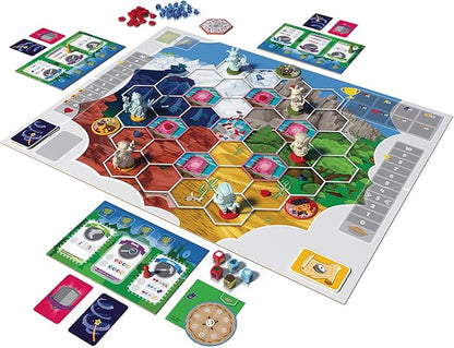 Stonemaier Games: My Little Scythe by Hoby &amp Vienna Chou | A Competitive Family Strategy Board Game Where You Embark on Adventure with Your Animal Friends and Start Pie Fights | 1-6 Players 60 Mi