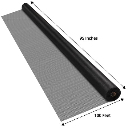 Patio Porch Screen Mesh Roll - 95"x100', Easy-to-Cut Porch Screen Mesh Roll for Patio, Pool, Durable Patio Screen Mesh Replacement