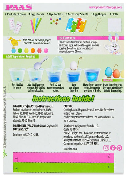 Egg Dye- PAAS Easter Candy Shine Egg Decorating Kit | Color & Shine