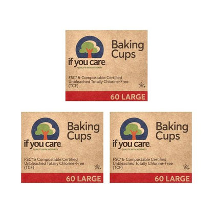 If You Care Unbleached Large Baking Cups, 60 ct, 3 pk