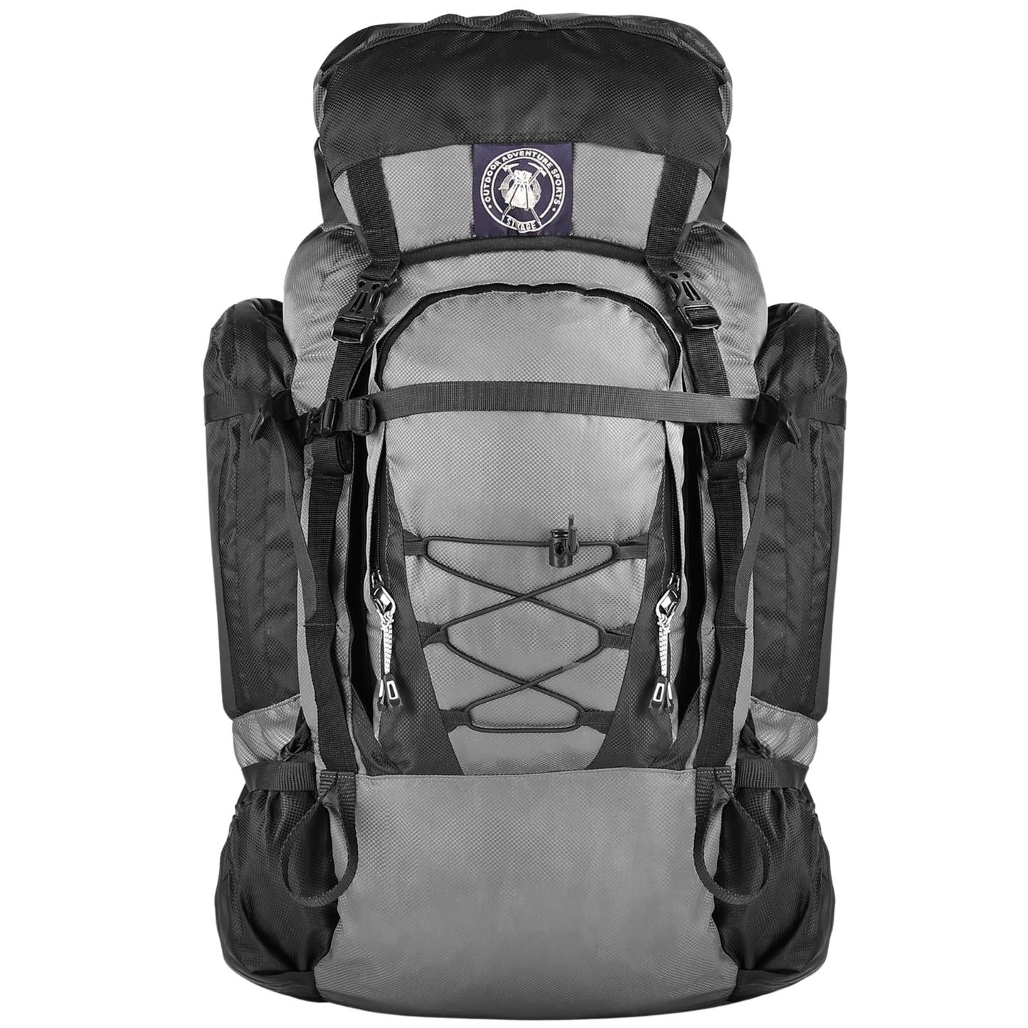 Stikage UltraSonik 65L Front Access Internal Frame Hiking Backpack for Men and Women – Lightweight Waterproof Trekking & Camping Backpack with Rain Cover, Hydration Bladder compatible