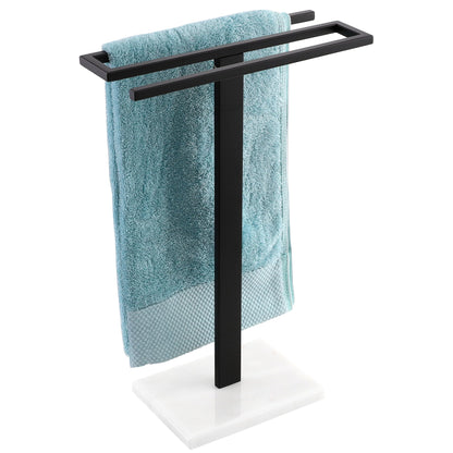 KES 38" H Standing Towel Racks for Bathroom & Countertop Hand Towel Holder, BTH501-BK+BTH223-BK