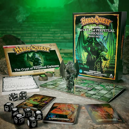 Avalon Hill HeroQuest Joe Manganiello’s The Crypt of Perpetual Darkness Quest Pack | Ages 14+ | 2 to 5 Players