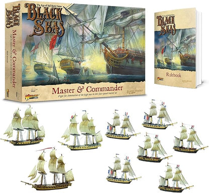 Warlord Games Master &amp Commander Starter Set Black Seas The Age of Sail Game for 2 or More Players Using Miniatures