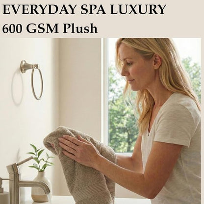 Boulevard Series Luxury Bathroom Towel Set | 3-Piece Mix Size - Soft 600 GSM 100% Turkish Cotton (Taupe Quartz)
