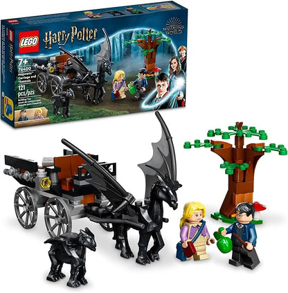 LEGO Harry Potter Hogwarts Carriage &amp Thestrals Set 76400 Building Toy for Kids 7 Plus Years Old with 2 Winged Horse Figures and Luna Lovegood Minifigure