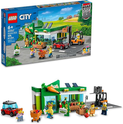 LEGO My City Grocery Store 60347 Building Toy Set for Girls Boys and Kids Ages 6+ (404 Pieces)