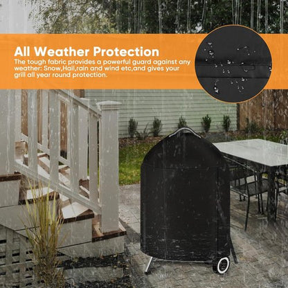 iCOVER Grill Cover - Heavy Duty Waterproof Protection for 22 Inch Weber Charcoal Kettle Grills